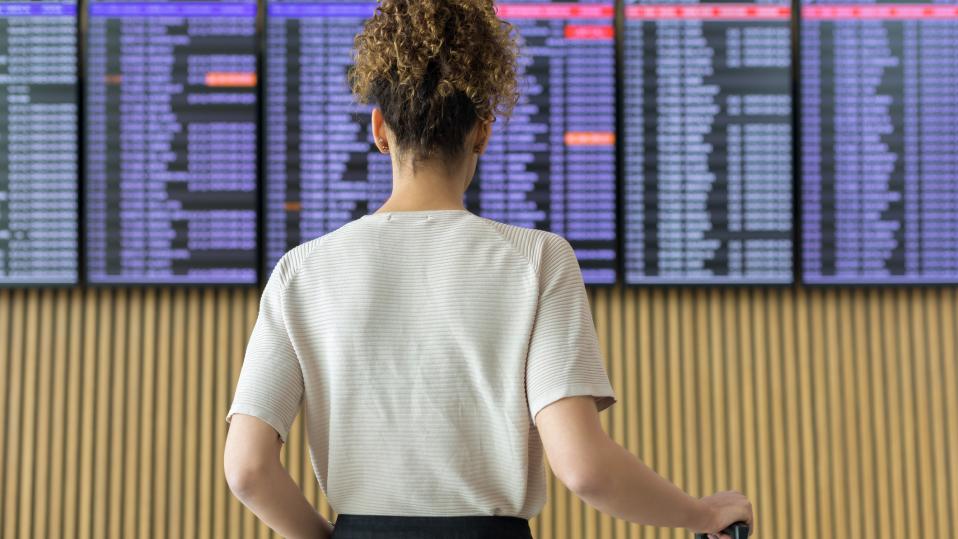 Woman at airport