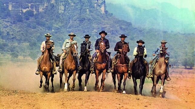 7 cowboys on horses in a western – research lessons for subject heads