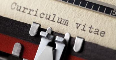A CV Being Typed