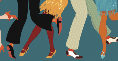 Dancing Legs To Demonstrate The Roaring 1920s Explored Within F. Scott Fitzgerald's The Great Gatsby