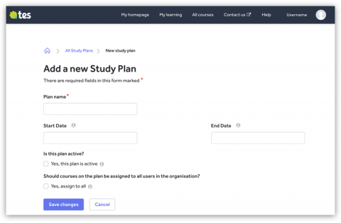 Study plans