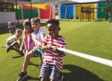 Children doing PE